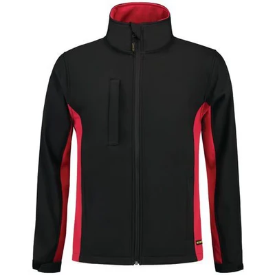 Afbeelding van Tricorp 402002 Softshell Bicolor Zwart/Rood