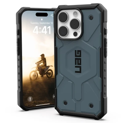 Afbeelding van Apple iPhone 16 Pro MagSafe Hoesje Kunststof UAG Hardcase/Backcover Blauw Telefoonhoesje Shockproof/Valbescherming