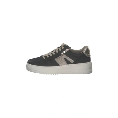 Afbeelding van Marco Tozzi Sportieve veterschoenen, Dames, Maat: 37, Black comb Kunststof