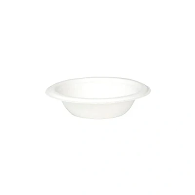 Afbeelding van GREENBOX Wegwerpservies, kommen van suikerriet, composteerbaar, biologisch afbreekbaar servies, soepborden, schaaltjes, pastabord, serveerschaal, 50 x soepkom, 250 ml, rond, 16 cm, wit, DTW012561