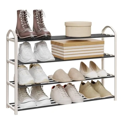 Afbeelding van WOLTU 4 Layer Metal Shoe Rack Stand Storage Shelves Small organizer for 16 pairs of shoes