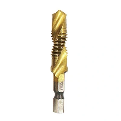 Afbeelding van BOZONLI Combinatie Boor en Tap, Combi Tool, Countersink Tap Hss Metrische Draad Titanium Plated Bits voor Hout Plastic Aluminium Koper M10