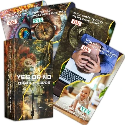 Afbeelding van BAIYOOBAI Ja of nee Oracle kaarten, verduidelijking van levenssituaties Deck, kaarten voor beginners, vereenvoudig uw beslissingen onmiddellijk