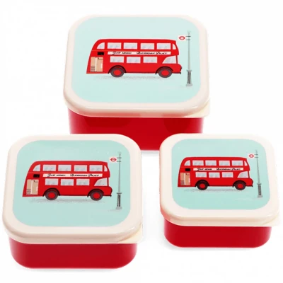 Afbeelding van Rex london snackdoosjes tfl routemaster bus 3st