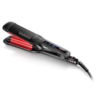 Afbeelding van Valera Wave Master Ionic 647.03 professionele golventang met digitale temperatuurinstellingen en ionen, Zwart