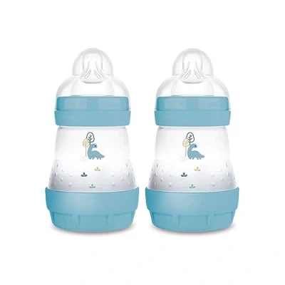 Afbeelding van MAM Babyfles Easy Start Anti Colic mat 2x 160 ml vanaf 0 maanden, Dino