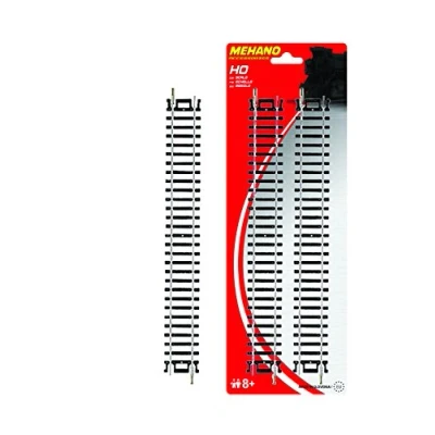 Afbeelding van Mehano 30851 H0 set van 4 rechte rails, 32 x 13 2 cm