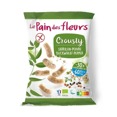Afbeelding van Pain Des Fleurs Chips gepoft boekweit 60%zout bio glutenvrij 75 g