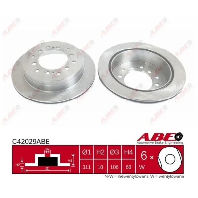Afbeelding van ABE Remschijven C42029ABE