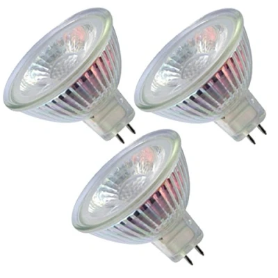 Afbeelding van Trango Set van 3 LED lampen MR16 NT3*3 met fitting ter vervanging conventionele halogeenlampen I GU5.3 G4 12 Volt 3000K warm witte gloeilamp, reflectorlamp,