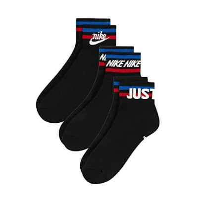 Afbeelding van Nike DX5080 010 Everyday Essential Sokken Unisex Volwassenen BLACK/WHITE/GAME ROYAL/UNIVERSITY ROOD Maat XL