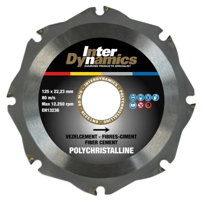 Afbeelding van Interdynamics polychristalline standard diamantdoorslijpschijf 160x20mm vezelcement