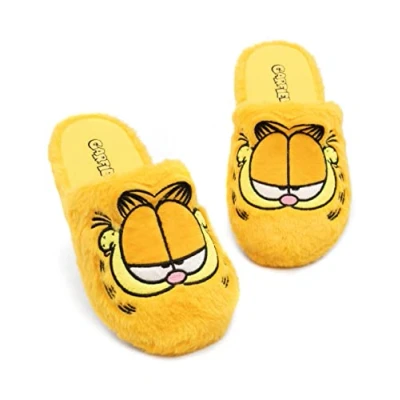 Afbeelding van Garfield Mens Slippers Volwassenen Tabby Cat Fluffy Slip On House Sliders 41 42 EU
