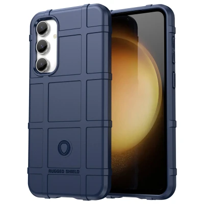 Afbeelding van Samsung Galaxy S23 FE Hoesje Siliconen en TPU (zacht) iMoshion Backcover/Softcase Donkerblauw Telefoonhoesje Shockproof/Valbescherming