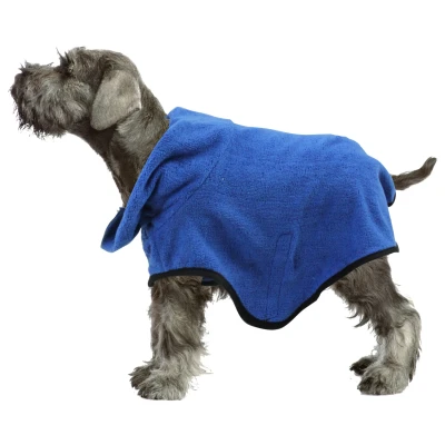 Afbeelding van Pawise Badjas Blauw Hondenverzorging Xl