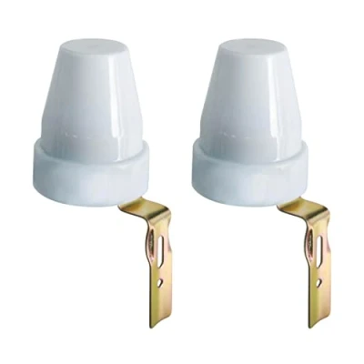 Afbeelding van Electraline 92283 schemerschakelaar voor buiten IP44, 2 stuks, wit, stuks
