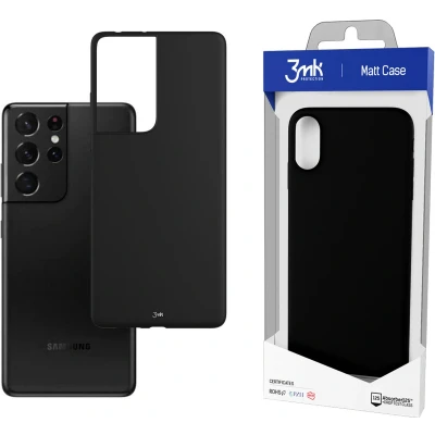 Afbeelding van Samsung Galaxy S21 Ultra 5G 3mk Matt Case black
