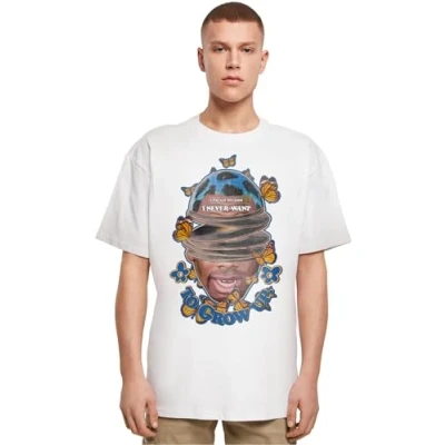 Afbeelding van Upscale by Mister Tee GROW UP Tshirt print, Maat: XS, White