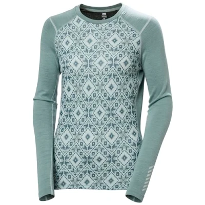 Afbeelding van Helly Hansen Dames LIFA® Merino Midweight Graphic Lange Mouwen Crew Base Layer