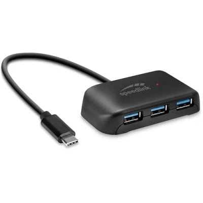 Afbeelding van Speedlink Type C Hub SNAPPY EVO, 4 Port, USB 3.2 Gen1, schw. retail