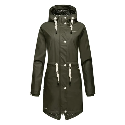 Afbeelding van Navahoo Flower OF Ocean Parka, Dames, Maat: Small, Dark olive