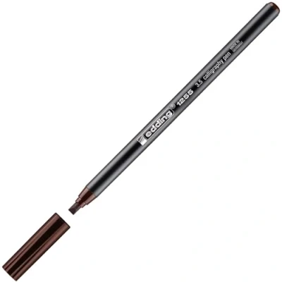 Afbeelding van edding 1255 kalligrafie pen donkerbruin 1ST 3,5 mm / 4 125535 018