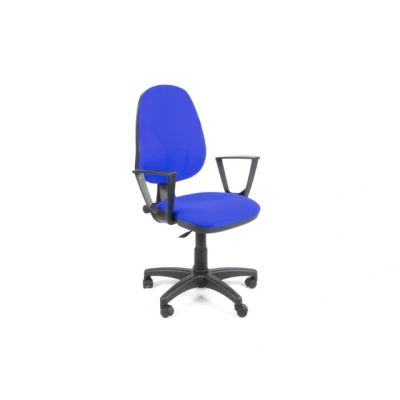 Afbeelding van Linea Fabbrica Tiger 01 Blauw/Blauw Bureaustoel Met Armleuning