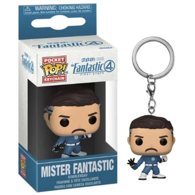 Afbeelding van Funko Pop! Sleutelhanger: Fantastic Four Mr.Fantastic (2025) Mr. nieuwigheid sleutelhanger verzamelbaar minifiguur kousenvuller cadeau idee officiële