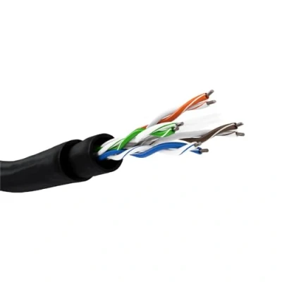 Afbeelding van Netwerkkabel voor buiten Cat6 U/UTP 305 meter (Complete set, Stugge kern)