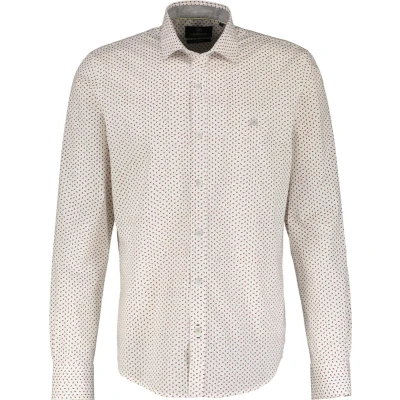 Afbeelding van Lerros Lange mouw overhemd Heren XL 100 WHITE Katoen 24N1385