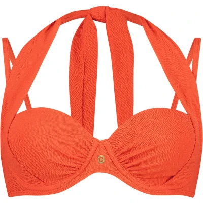Afbeelding van ten Cate Beach TC WOW voorgevormde beugel bikinitop met textuur rood