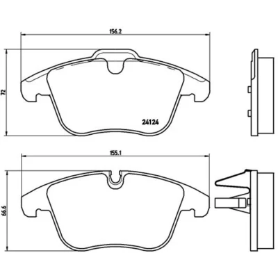 Afbeelding van Brembo Remblokset P 36 022