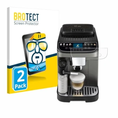 Afbeelding van BROTECT (2 Stuks) Schermbeschermer voor DeLonghi Magnifica Evo Next Screen Protector Transparant