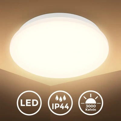 Afbeelding van B.K.Licht LED plafondlamp Bad Deckenleuchte mit Mikrowellensensor