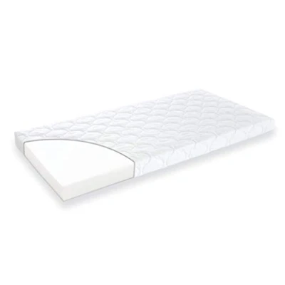 Afbeelding van Träumeland Babymatras, Softwash 50 x 100 cm, vierkant, zachte schuimmatras met katoenen overtrek, geschikt voor mensen een allergie