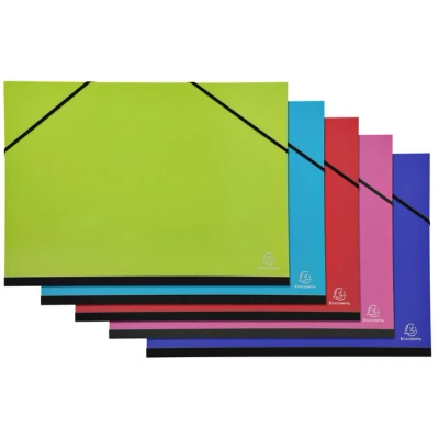 Afbeelding van Tekenmap Exacompta Iderama 32x45cm met elastieke sluiting assorti
