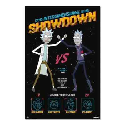 Afbeelding van Poster Rick and Morty Interdimensional Showdown 61x91,5cm