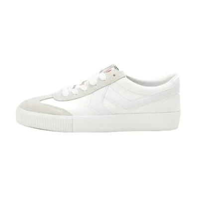 Afbeelding van Levi&#039;s Sneakers laag, Dames, Maat: 38, Brilliant white Leer en textiel