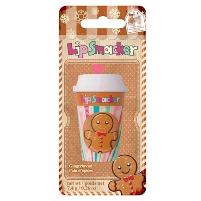 Afbeelding van Lip Smacker Holiday Frappe Cup Balm, Cute Balm for Kids, Themed, Moisturizing and Easy to Apply, Infused with Castor Seed Oil, Gingerbread