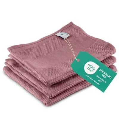 Afbeelding van ELEXACLEAN Theedoeken microvezel (set van 3, 68x42 cm, oud roze/rosé) absorberend, wasbaar tot 60 C, theedoeken, handdoeken keuken modern