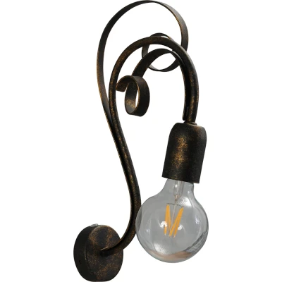 Afbeelding van Masterlight Curlie Wandlamp Roest / Goud gepatineerd 3765 35