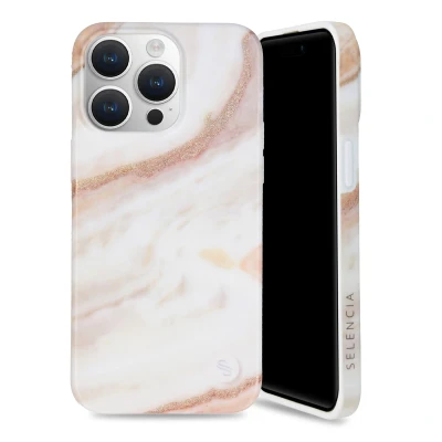 Afbeelding van Apple iPhone 15 Pro Max Hoesje Gerecycled Kunststof Selencia Hardcase/Backcover Wit Telefoonhoesje Shockproof/Valbescherming