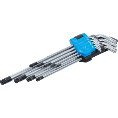 Afbeelding van BGS Stiftsleutelset extra lang torx met boring T10 T50 9 delig