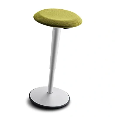 Afbeelding van Sedus se:fit, ergonomische kruk, sta op zitting, stahulp, groen, kunststof, rubberen onderstel, 53 80 cm in hoogte verstelbaar