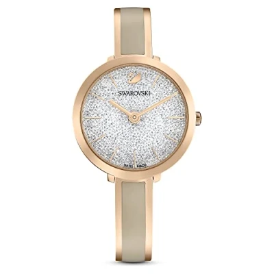 Afbeelding van Swarovski 5642218 Horloge Crystalline Delight rosekleurig grijs 33 mm