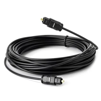 Afbeelding van Pxyelec 10M Zwarte Digitale Kabel van SPDIF TosLink de Vezel Optische Audio