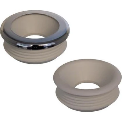 Afbeelding van De Beer valpijpmanchet gummi 32 mm 14W wit