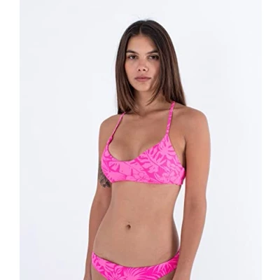 Afbeelding van Hurley Jungle WALK Adjustable OPEN BACK Bikinitop, Dames, Maat: Small, Pink punch
