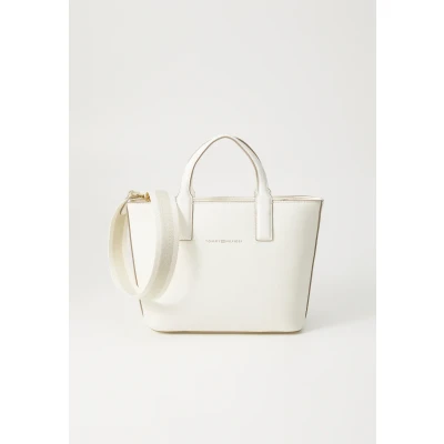 Afbeelding van Tommy Hilfiger Logotape MINI TOTE Handtas, Dames, Maat: One Size, Ivory petal