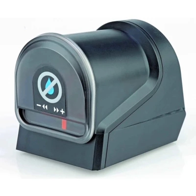 Afbeelding van EDEN 57434 901 Voederautomaat Automatische voederdispenser voor het voeden van aquariumvissen in aquarium met batterijvoeding en dichte voeropslag 12 voeruitgaven